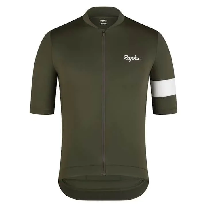 Áo Đạp Xe RAPHA Men's Core Jersey - Dark Green/White