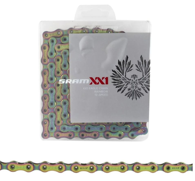 SÊN SRAM XX1 EAGLE  126LINKS , RAINBOW