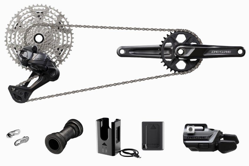 Bộ Truyền Động DEORE Di2 M6250 Không Kèm Tay Thắng Heo Dầu Đĩa Thắng