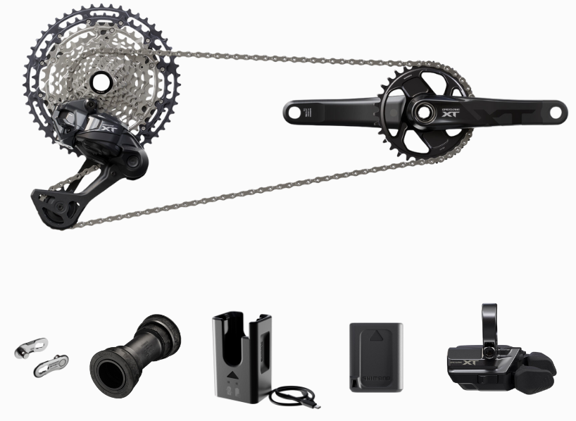 Bộ Truyền Động XT Di2 M8250 Không Kèm Tay Thắng Heo Dầu Đĩa Thắng