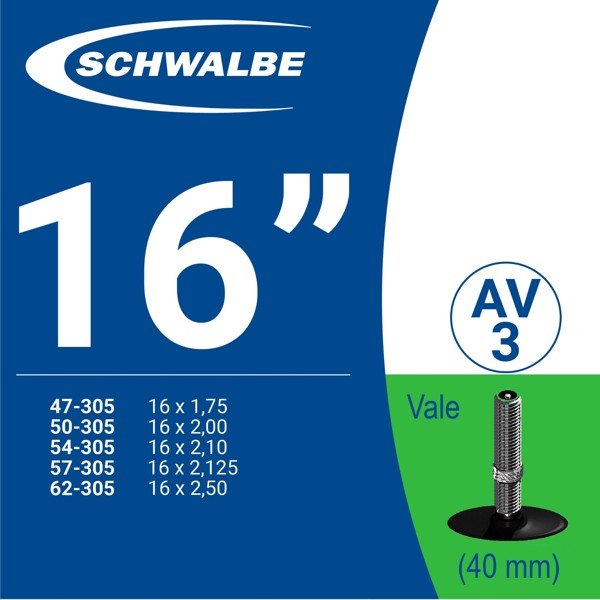 RUỘT XE ĐẠP 16” AV3 (40mm)